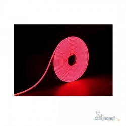 Fita com led neon 12v 5 metros vermelha